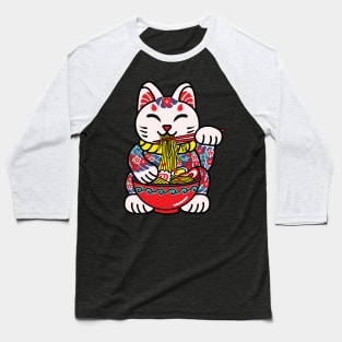 Ramen Cat Baseball T-Shirt